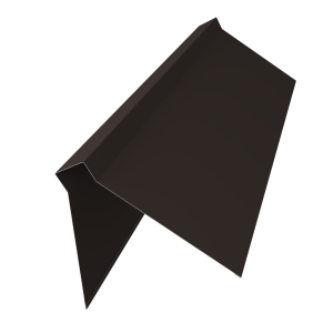 Планка конька плоского 220х50х220 0,5 Atlas X с пленкой RR 32 темно-коричневый (2м)