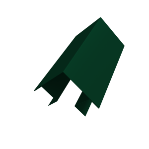 Угол внешний сложный Кликфальц Pro 0,45 PE-Double с пленкой RAL 6005 зеленый мох (3м)