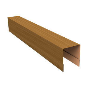 Планка боковая для забора из сайдинга ЭкоБрус 0,45 Print Elite Honey Wood TwinColor (2,06м)