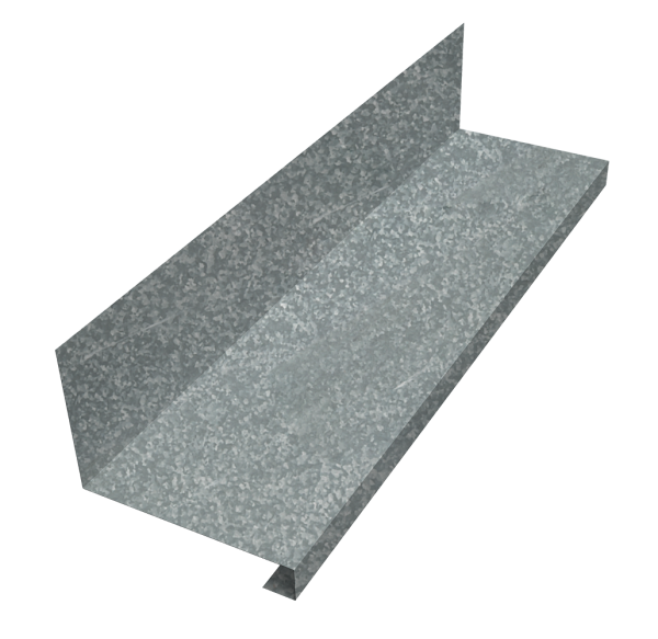Планка примыкание нижнее к трубе для Кликфальц Pro 0,4 Zn (3м)