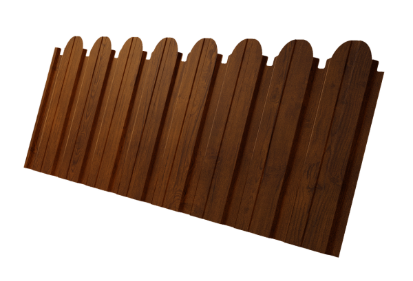 Профнастил C10B фигурный 0,4 Print Premium Golden Wood Intense FTC