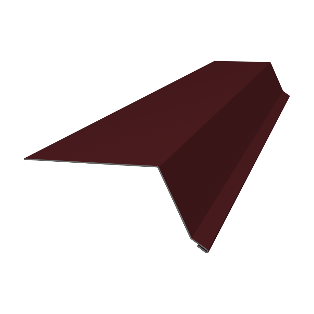 Планка капельник 100х55 0,45 PE-Double с пленкой RAL 3005 красное вино (3м)