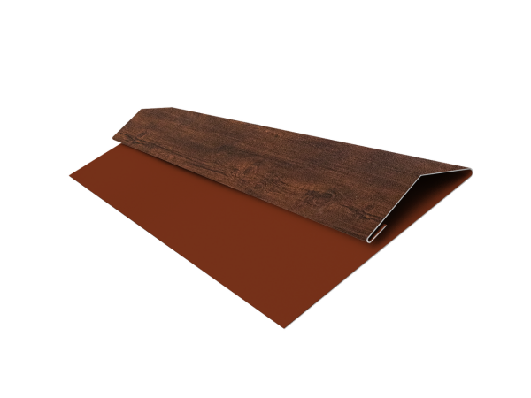 Планка стартово-финишная Экобрус Grand Line 0,45 Print Premium Cherry Wood Dark FTC (3м)