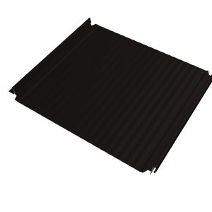Кликфальц Double Pro Gofr Grand Line 0,5 Drap с пленкой на замках RAL 9005 черный
