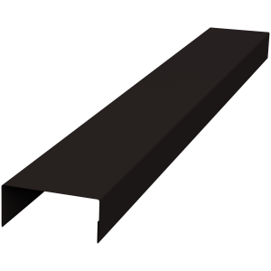 Крышка 30х15 жалюзи Texas 0,45 PE-Double RAL 9005 черный (2,5м)