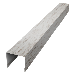 Стойка боковая крепежная для забора жалюзи Palermo 0,45 Print Elite Snow Wood TwinColor (2,5м)