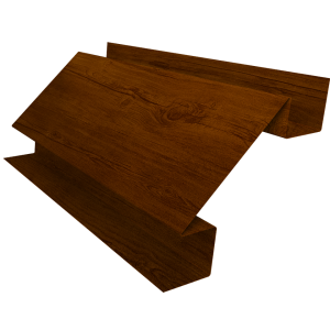 Планка угла внутреннего сложного Блок-Хаус new Grand Line 0,45 Print-Double Premium Golden Wood Intense F (2м)