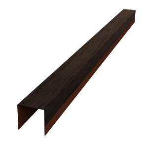 Планка вертикальная обратная для горизонтального монтажа штакетника 0,45 Print Premium Antique Wood TwinColor (2м)