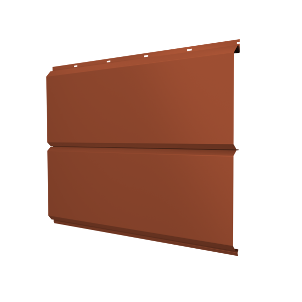 ЭкоБрус new 0,5 Satin Matt с пленкой RAL 8004 терракота