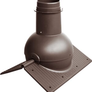 Элемент коньковый Krovent Pipe-Cone коричневый