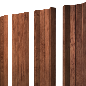 Штакетник М-образный А с прямым резом 0,45 Print Premium Rowan Wood Intense FTC