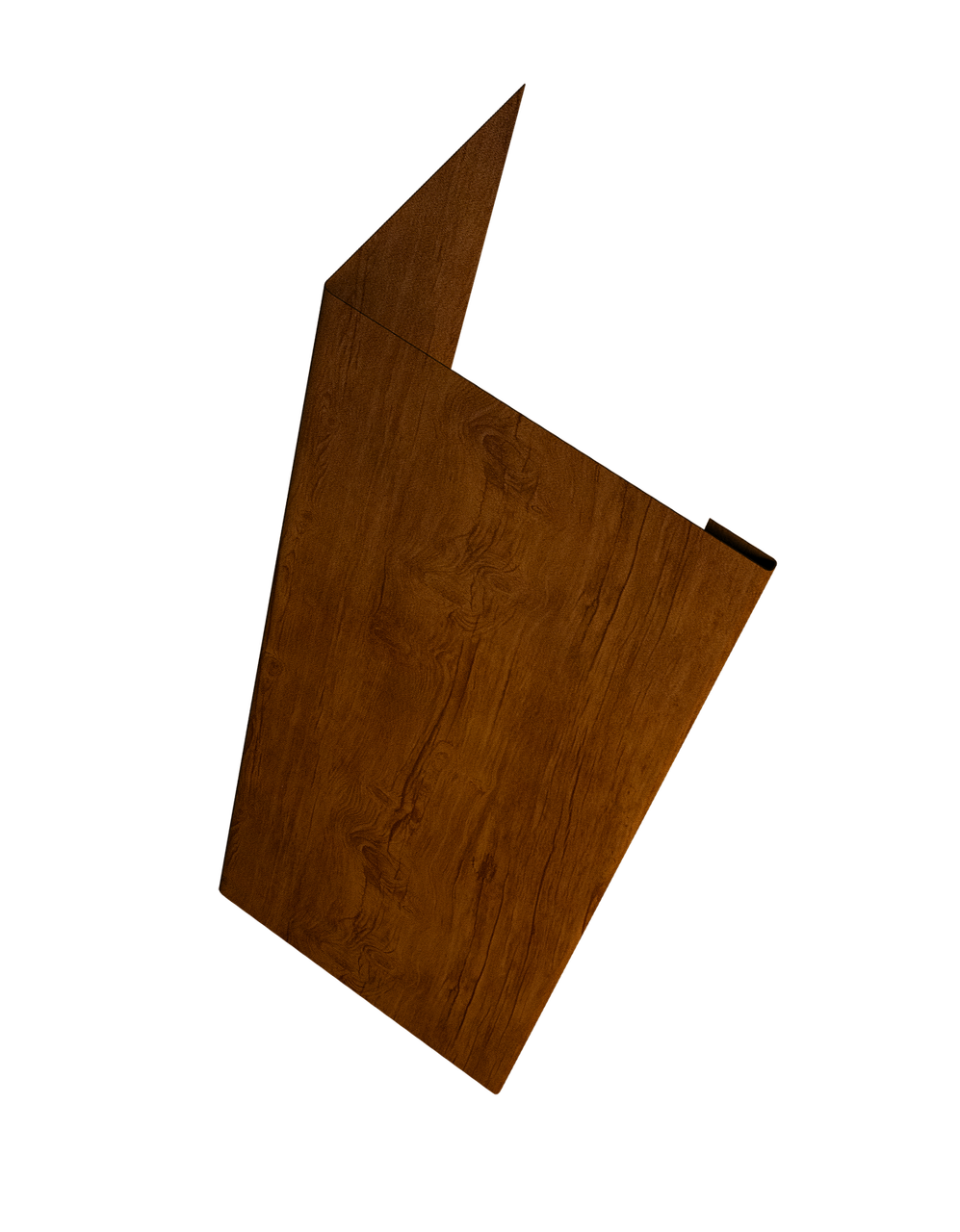 Нащельник (для калиток и ворот) 25х35 жалюзи Milan, Tokyo, Palermo 0,45 Print-double Premium Golden Wood Intense F (L2,0)