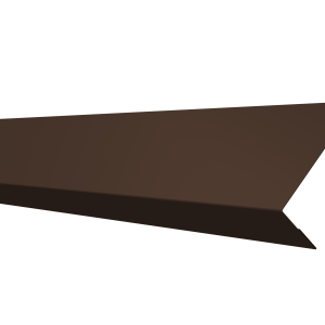 Ламель обратная 50 забора жалюзи Texas 0,45 Drap TwinColor с пленкой RAL 8017 шоколад