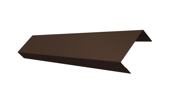 Ламель обратная 50 забора жалюзи Texas 0,45 Drap TwinColor с пленкой RAL 8017 шоколад