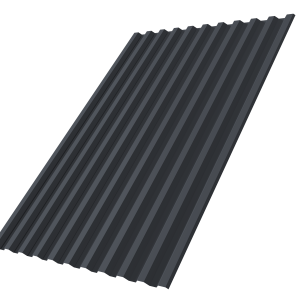 Профнастил С21R 0,45 Drap TwinColor с пленкой RAL 7024 мокрый асфальт
