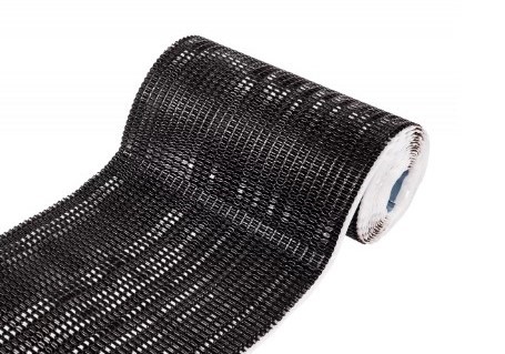 Лента для примыкания гофрированная алюминиевая Luxard F2 черная (5м)