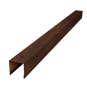 Планка вертикальная лицевая для забора жалюзи Palermo 0,45 Print Premium Cherry Wood Dark FTC (2м)