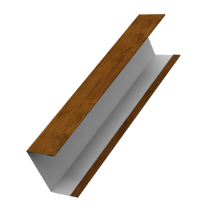 Крышка жалюзи Milan, Tokyo (для калиток, ворот) 0,45 Print-double Elite Golden Wood (3м)