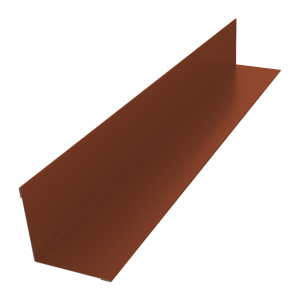 Угол внутренний 50х50 0,5 Velur X RAL 8004 терракота (3м)