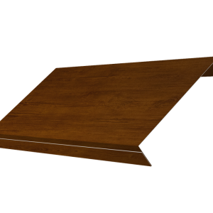 Ламель обратная 150 забора жалюзи Texas 0,45 Print-Double Premium с пленкой Golden Wood Intense F