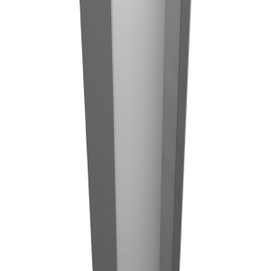 Крепежная планка верхняя Texas 0,45 PE RAL 9006 бело-алюминиевый (2м)