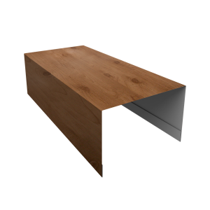 Крышка для забора из сайдинга (Блок-хаус new) 0,45 Print Premium Pine Wood Fresh (3м)