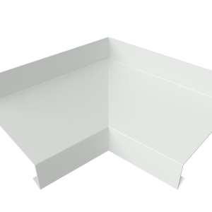 Угол отлива внутренний 50 0,45 PE-Double с пленкой RAL 9003 сигнальный белый