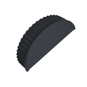 Заглушка малая торцевая 0,5 PurLite Matt RAL 7024 мокрый асфальт