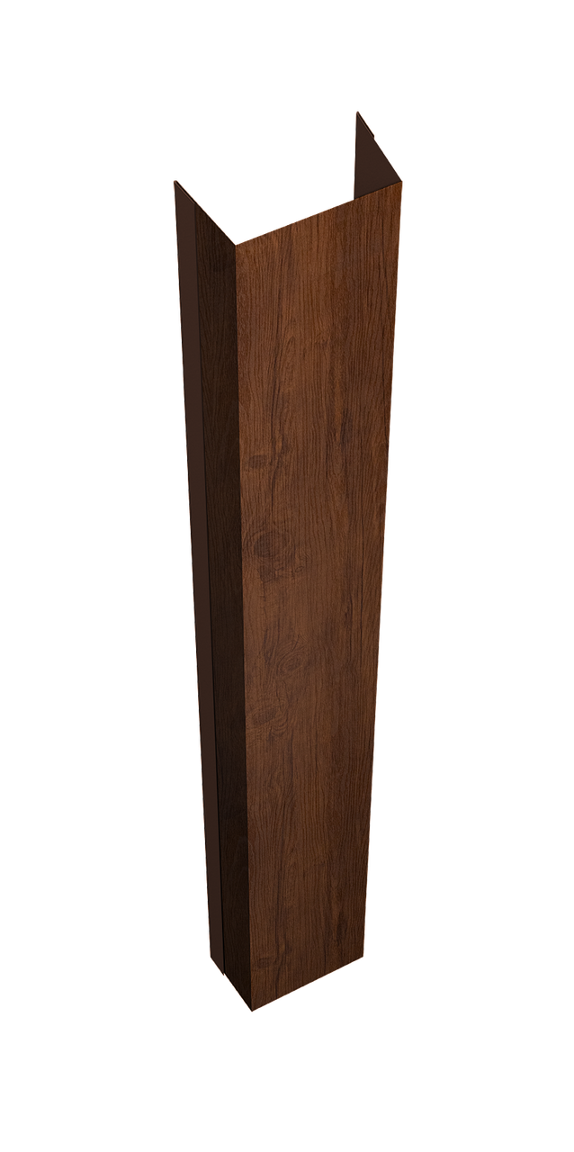 Крепежная планка нижняя Texas 0,45 Print Premium Golden Wood Fresh TwinColor (1,8м)