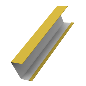 Крышка жалюзи Milan, Tokyo (для калиток, ворот) 0,45 PE RAL 1018 цинково-желтый (3м)