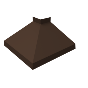 Угол отлива внешний 150 0,5 PE с пленкой RAL 8017 шоколад