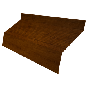 Ламель забора жалюзи Milan new gofr 0,45 Print Premium с пленкой Golden Wood Intense FTC