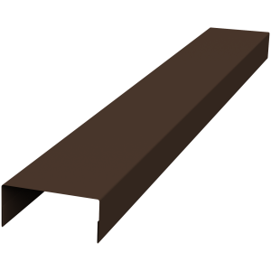 Крышка 30х20 жалюзи Texas 0,45 PE-Double RAL 8017 шоколад (2м)