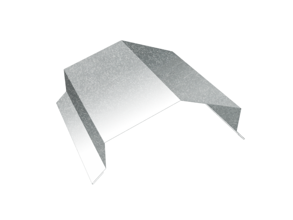 Парапетная крышка угольная 150мм 0,5 Zn (3м)