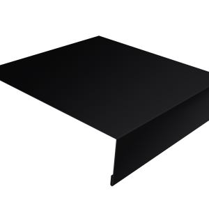 Планка лобовая/околооконная простая 190х50 0,45 Drap-double TX RAL 9005 черный (3м)