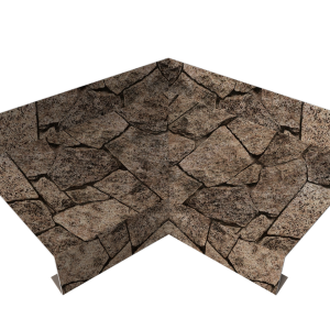 Угол отлива внутренний 70 0,45 Print Elite с пленкой King Stone TwinColor