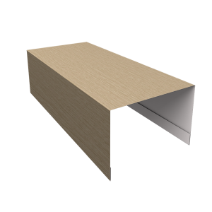 Крышка для забора из сайдинга ЭкоБрус 0,45 Print Elite Milky Wood TwinColor (3м)