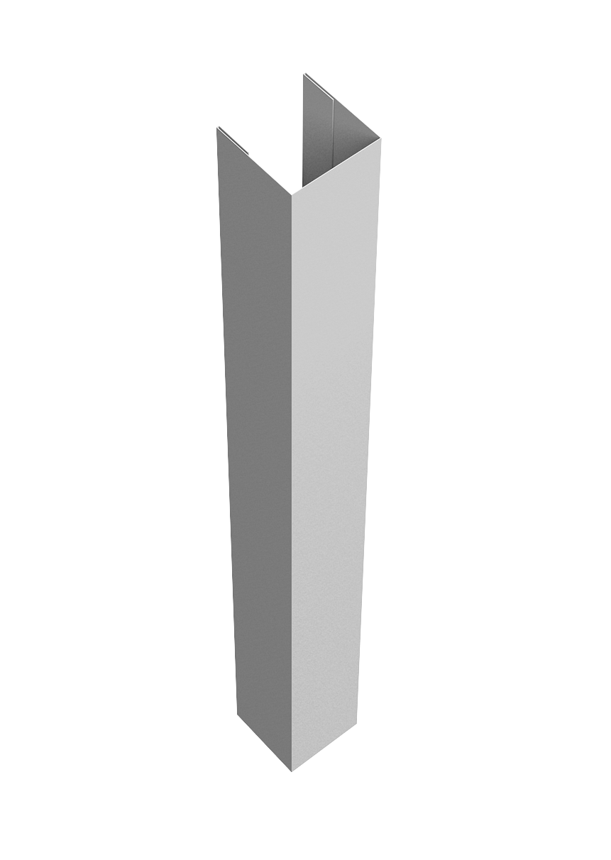 Стойка жалюзи Texas для монтажа без крепежного вкладыша 0,45 PE-Double RAL 9003 сигнальный белый (1,8м)