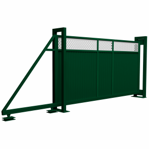 Ворота откатные Estet Plus 2,0х4,5 RAL 6005/1013