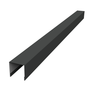 Планка вертикальная лицевая для забора жалюзи Palermo 0,5 PurPro Matt 275 RAL 7016 антрацитово-серый (2,5м)