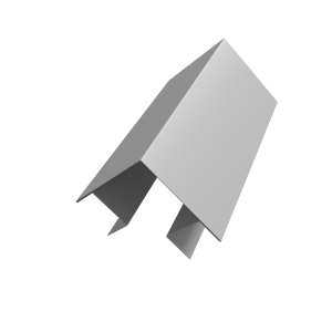 Угол внешний сложный Кликфальц Pro 0,5 Satin с пленкой RAL 9003 сигнальный белый (2м)