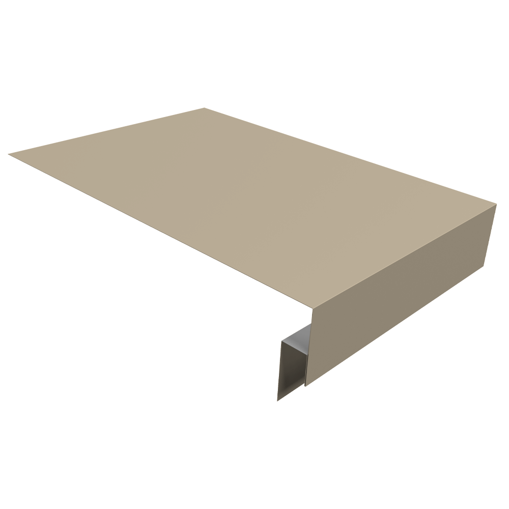 Планка околооконная сложная фальц 0,45 Drap TX RAL 1015 светлая слоновая кость (3м)