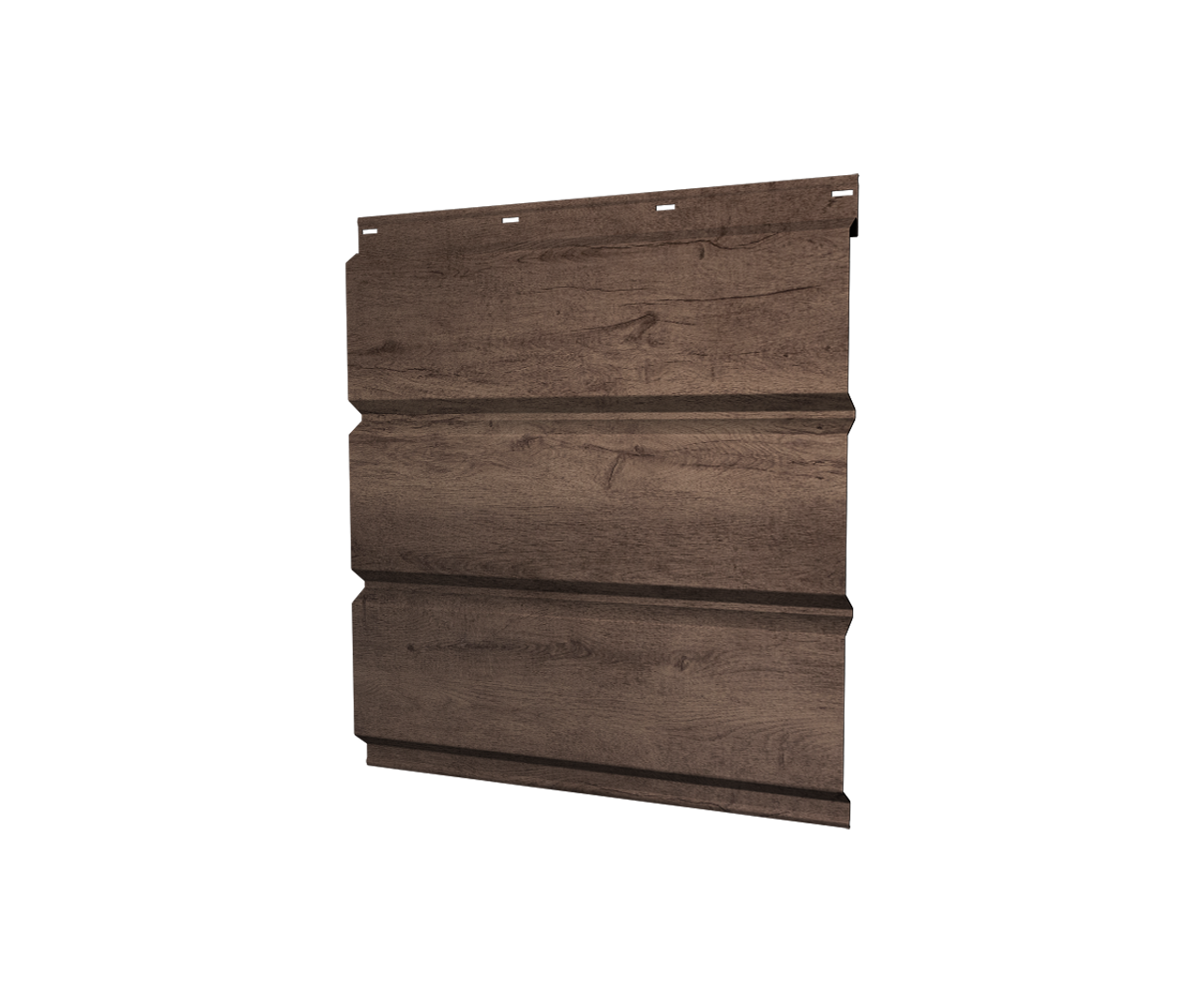 Софит металлический без перфорации 0,45 Print Premium с пленкой Almond Wood Fresh