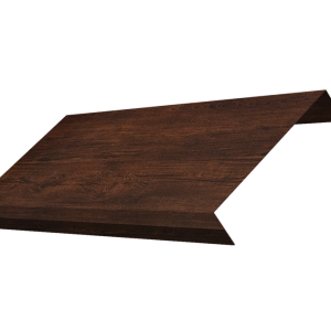 Ламель обратная 125 забора жалюзи Texas 0,45 Print-Double Premium с пленкой Cherry Wood Dark F