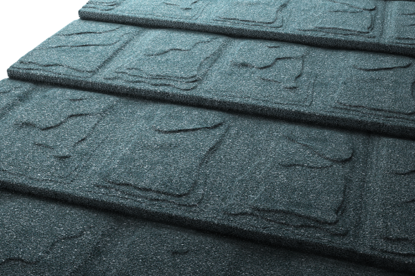 Лист композитной черепицы Gerard Slate dark silver