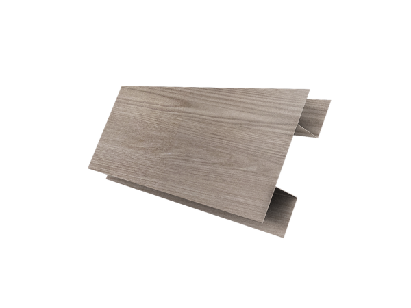 Планка H-образная Экобрус 0,45 Print Elite с пленкой White Wood TwinColor (2м)