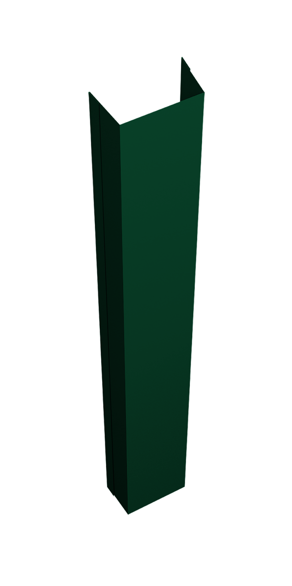 Крепежная планка нижняя Texas 0,45 PE-Double RAL 6005 зеленый мох (3м)