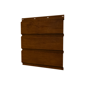 Софит металлический без перфорации 0,45 Print-Double Premium с пленкой Golden Wood Intense F