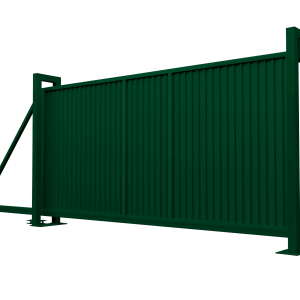 Ворота откатные Estet 2,0х4,5 RAL 6005