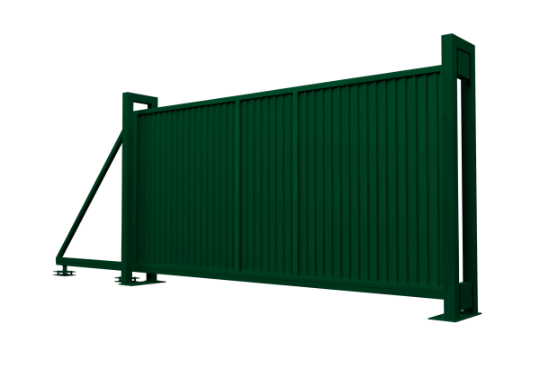Ворота откатные Estet 2,0х4,5 RAL 6005